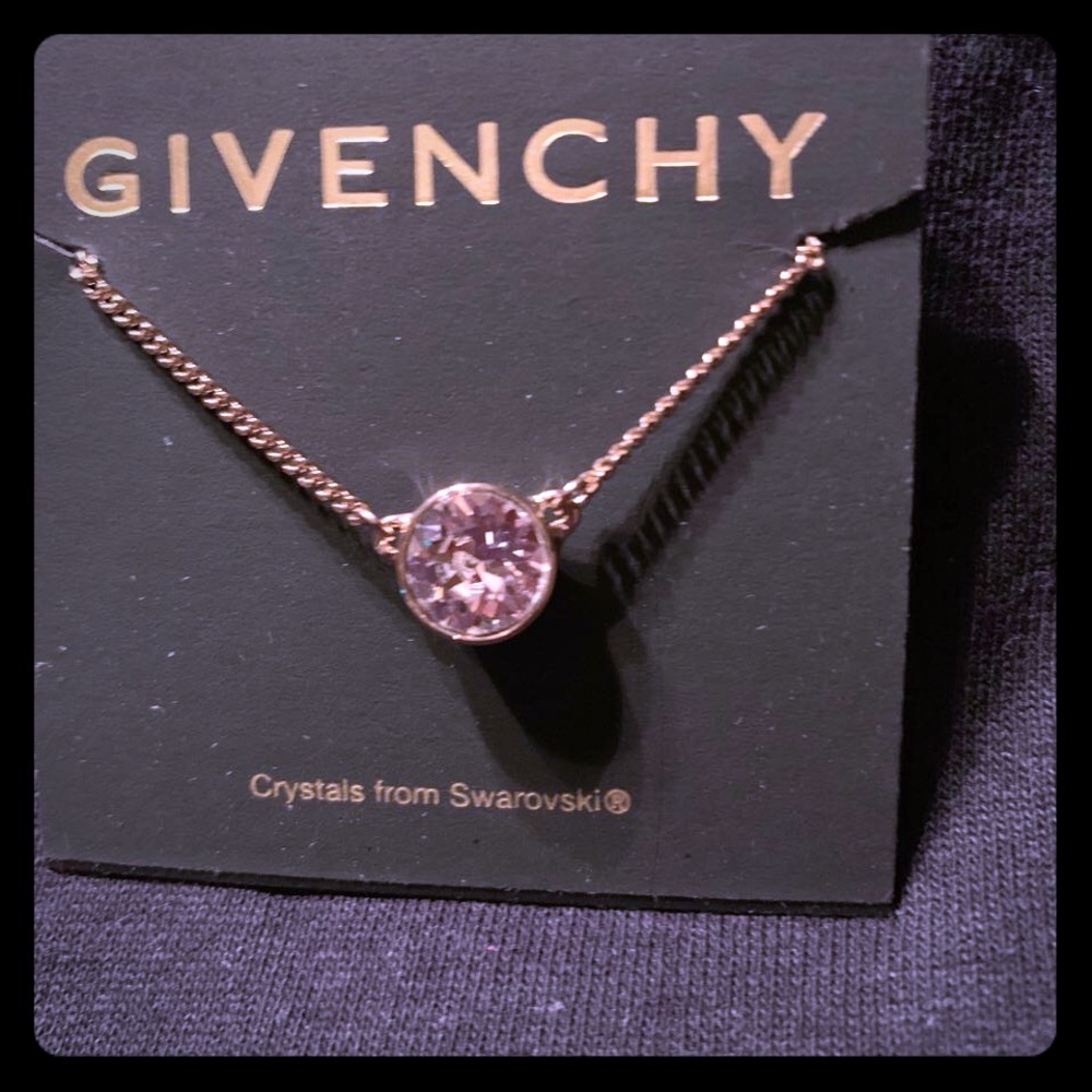 Givenchy Swarovski Crystal Circle Necklace